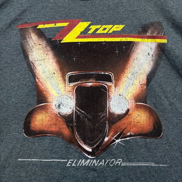 ZZ Top Elimanator Gray Rock T-Shirt Size Extra Large - Picture 2 of 4
